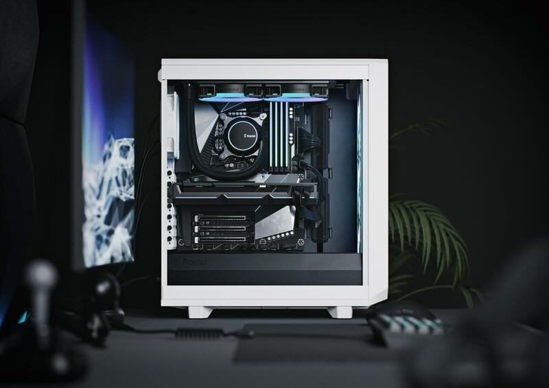 Корпус Fractal Design Meshify 2 Compact RGB White TG Clear Tint (FD-C-MES2C-08)
