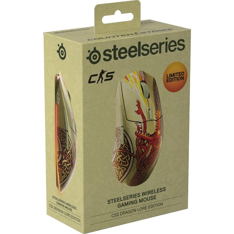 Мышь беспроводная SteelSeries CS2 Dragon Lore Edition (62614)