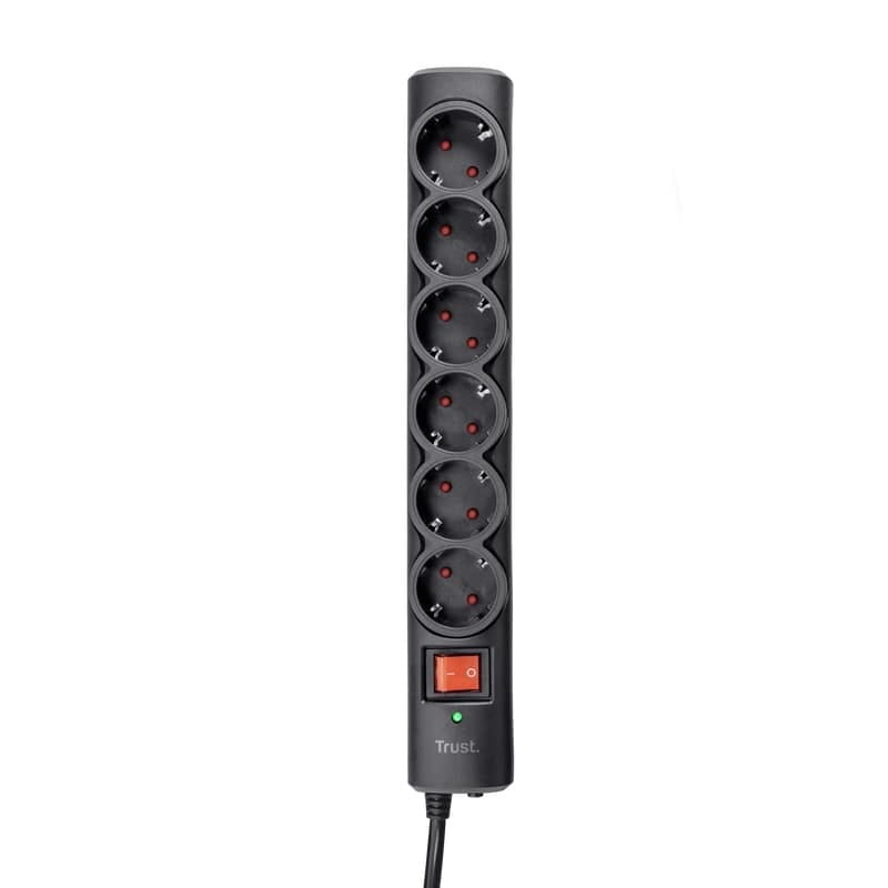 Сетевой фильтр Trust Surge Guard, 6 Schuko, 1.8 м, Black (21059_TRUST)