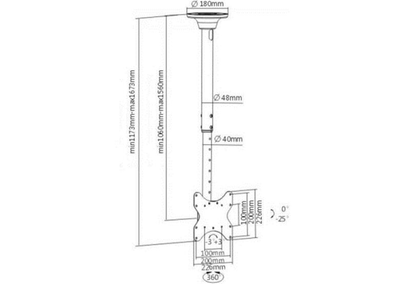 Кронштейн ITech Celb-52L (VESA200х200)