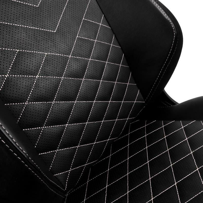 Крісло для геймерів Noblechairs Hero Black/Platinum White (NBL-HRO-PU-BPW)