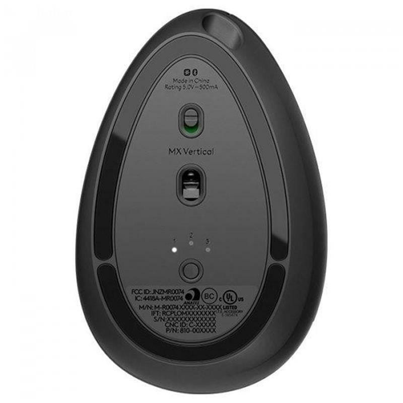 Мышь Bluetooth+Wireless Logitech MX Vertical Black (910-005448)