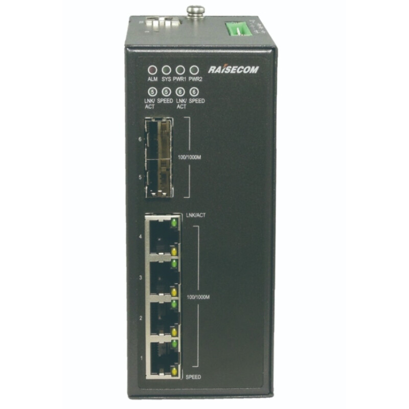Коммутатор Raisecom S1508i-2GF-4GE (4xGE, 2xSFP, L2)