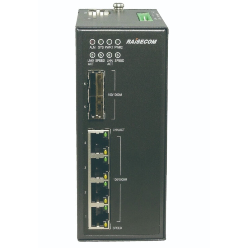 Комутатор Raisecom S1508i-2GF-4GE (4xGE, 2xSFP, L2)