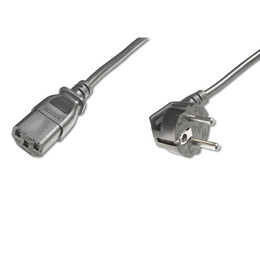 Кабель питания Digitus Schuko 90° - C13, M/F, 2.5 м (AK-440100-025-S)