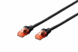 Патч-корд Digitus (DK-1612-030/BL) cat.6, U/UTP, 3м, CCA, PVC, AWG 26/7, чорний