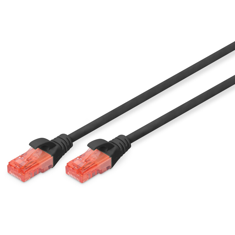 Патч-корд Digitus (DK-1612-030/BL) cat.6, U/UTP, 3м, CCA, PVC, AWG 26/7, чорний