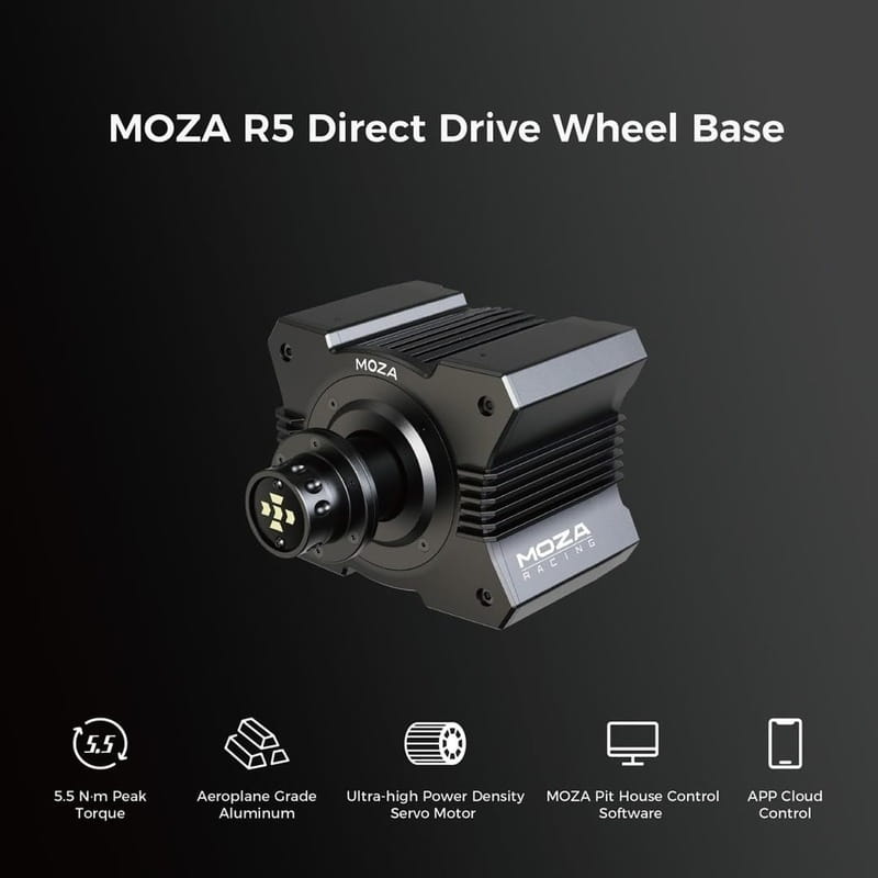 Кермо і педалі MOZA Racing R5 Racing Bundle for PC (RS20)
