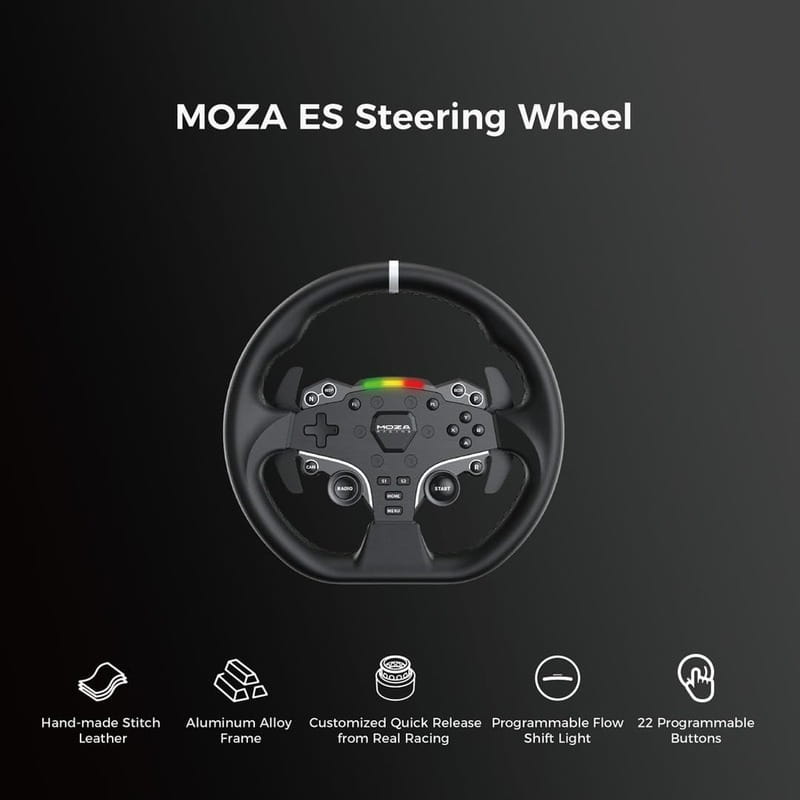 Кермо і педалі MOZA Racing R5 Racing Bundle for PC (RS20)