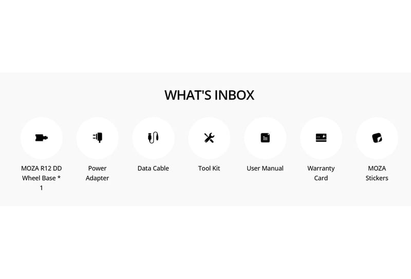 Рулевая база MOZA Racing R12 V2 12 Нм (RS081)