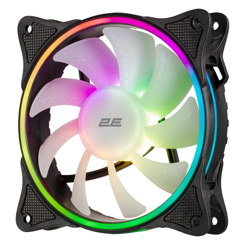 Вентилятор 2E Gaming (2E-F120OI-ARGB); 120х120х25мм, 3+3-pin