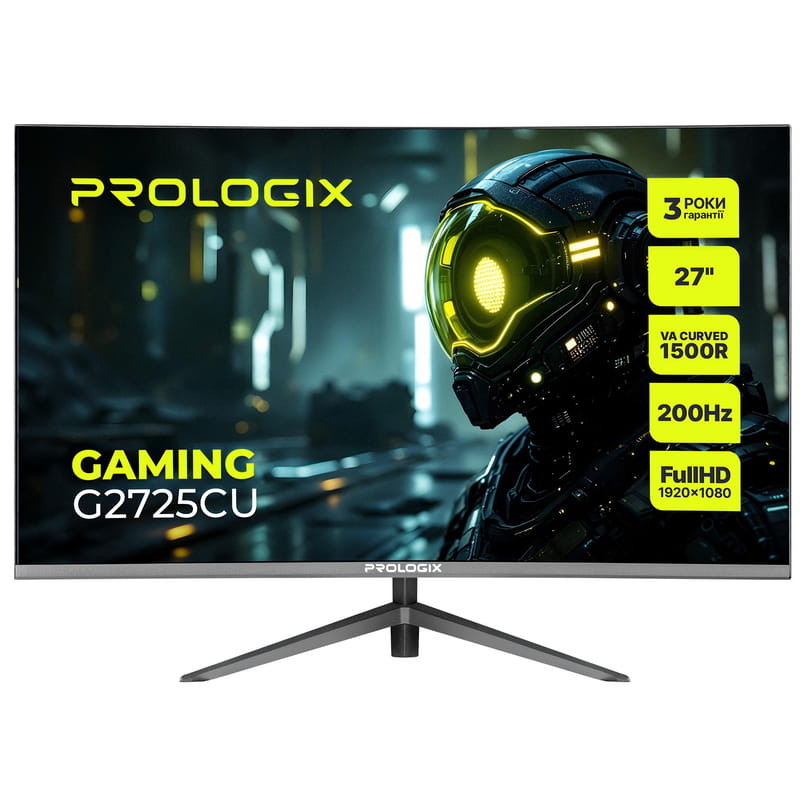 Монитор Prologix Gaming 27" G2725CU VA Black Curved 200Hz