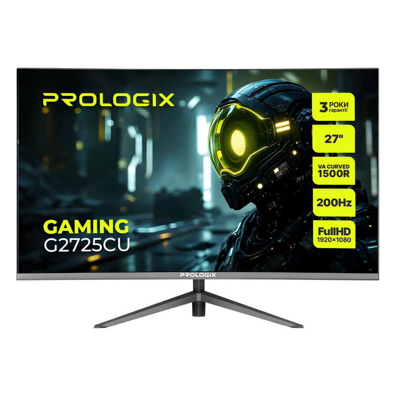 Монитор Prologix Gaming 27" G2725CU VA Black Curved 200Hz