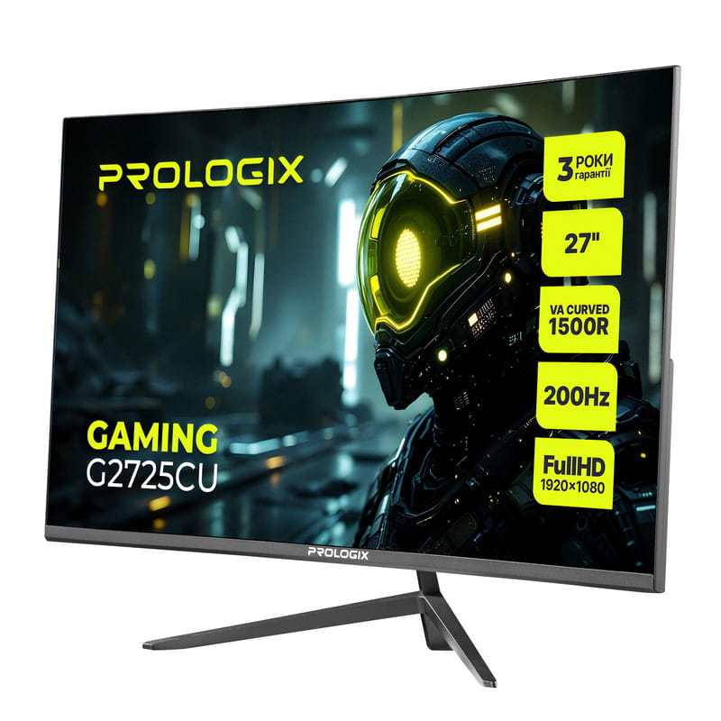 Монитор Prologix Gaming 27" G2725CU VA Black Curved 200Hz