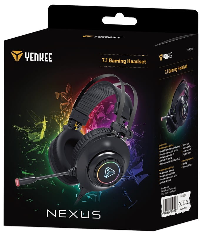 Гарнітура Yenkee YHP 3036 Nexus Gaming Black (35059459)