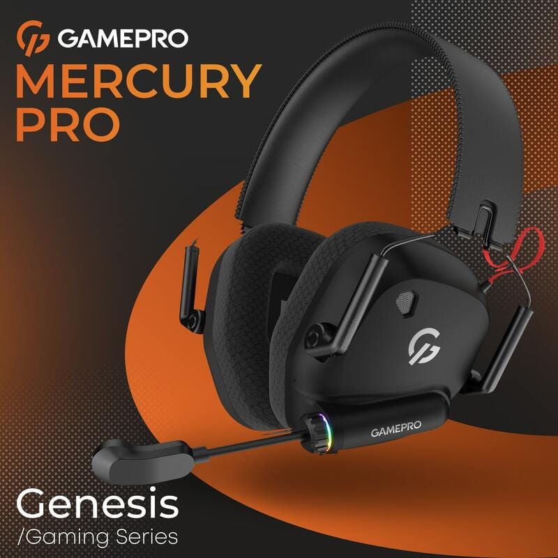 Гарнитура GamePro Genesis Mercury Pro Black (HSW120B)