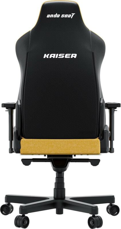 Крісло для геймерів Anda Seat Kaiser 3E XL Yellow Fabric (AD23YC-XL-09-Y-CF-Y01)