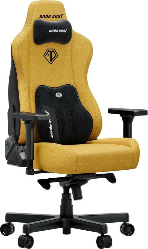 Крісло для геймерів Anda Seat Kaiser 3E XL Yellow Fabric (AD23YC-XL-09-Y-CF-Y01)