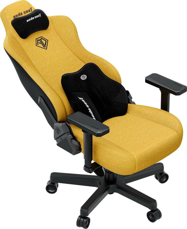 Крісло для геймерів Anda Seat Kaiser 3E XL Yellow Fabric (AD23YC-XL-09-Y-CF-Y01)