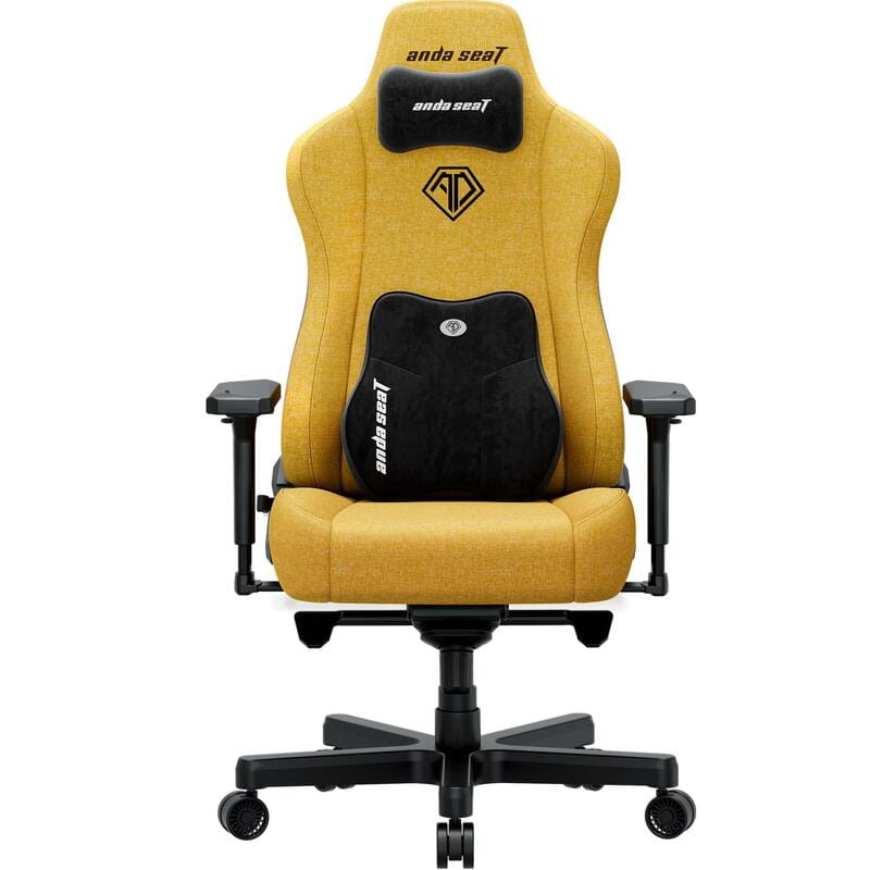 Крісло для геймерів Anda Seat Kaiser 3E XL Yellow Fabric (AD23YC-XL-09-Y-CF-Y01)