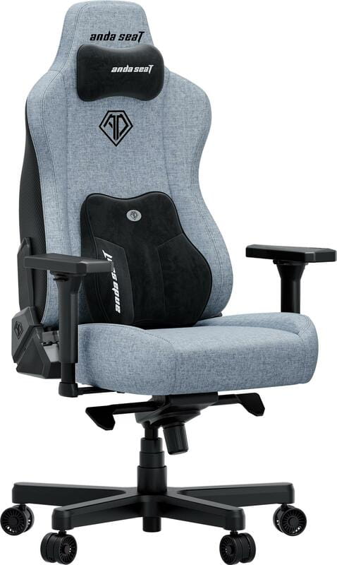 Крісло для геймерів Anda Seat Kaiser 3E XL Gray Blue Fabric (AD23YC-XL-09-T-CF-T01)