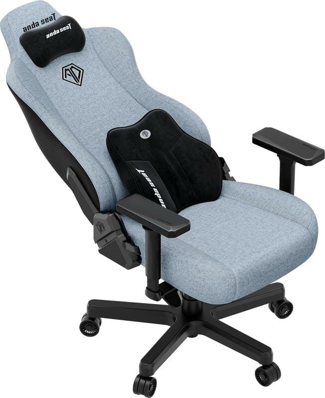 Крісло для геймерів Anda Seat Kaiser 3E XL Gray Blue Fabric (AD23YC-XL-09-T-CF-T01)