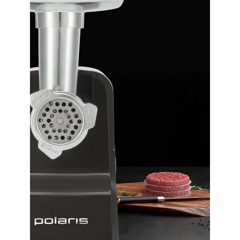 М`ясорубка Polaris PMG 2586 Нержавіюча сталь/Cірий