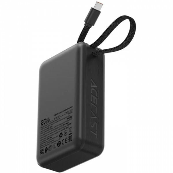 Универсальная мобильная батарея Acefast M21 20000mAh 65W Black/Gray (6974316283898)