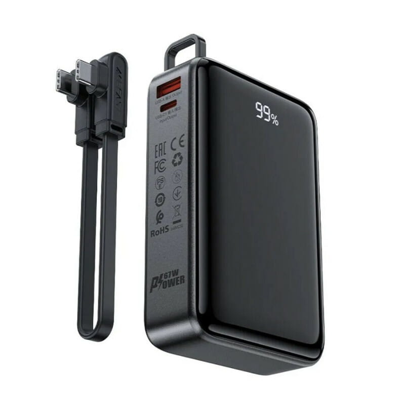 Универсальная мобильная батарея Acefast M14 20000mAh 22.5W Black (6974316283966)