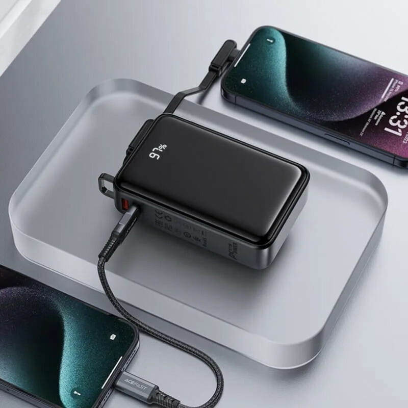 Универсальная мобильная батарея Acefast M14 20000mAh 22.5W Black (6974316283966)