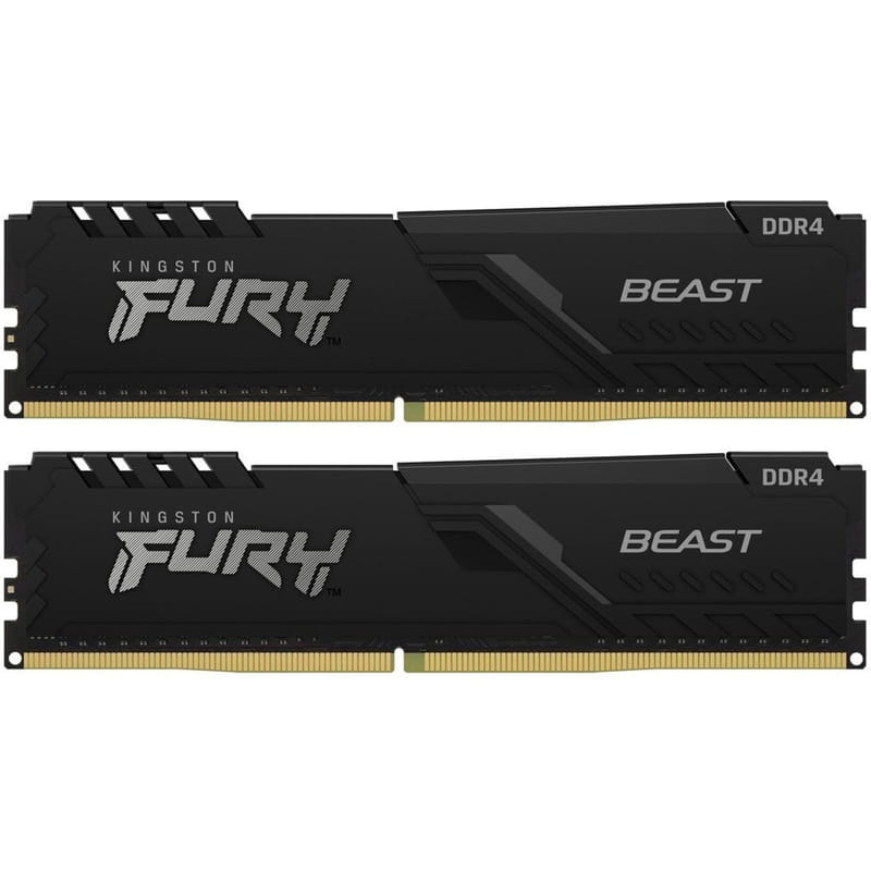 Модуль памяти DDR4 2x8GB/3200 Kingston Fury Beast Black (KF432C16BBK2/16WP)