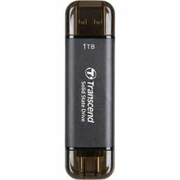 Накопитель внешний SSD USB 3.1 Gen 2 Type-A/Type-C 1.0TB Transcend ESD310 Black (TS1TESD310C)