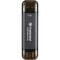 Фото - Накопитель внешний SSD USB 3.1 Gen 2 Type-A/Type-C 1.0TB Transcend ESD310 Black (TS1TESD310C) | click.ua