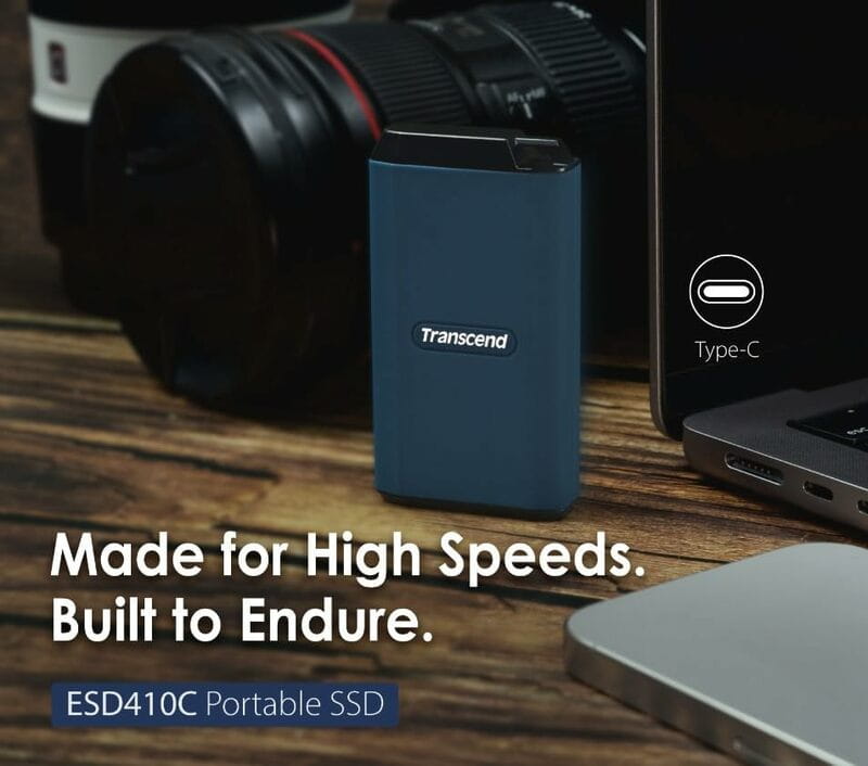 Накопичувач зовнішній SSD USB 3.2 Gen 2 Type-C 2.0TB Transcend ESD410C Blue (TS2TESD410C)