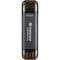 Фото - Накопичувач зовнішній SSD USB 3.1 Gen 2 Type-A/Type-C 512GB Transcend ESD310 Black (TS512GESD310C) | click.ua