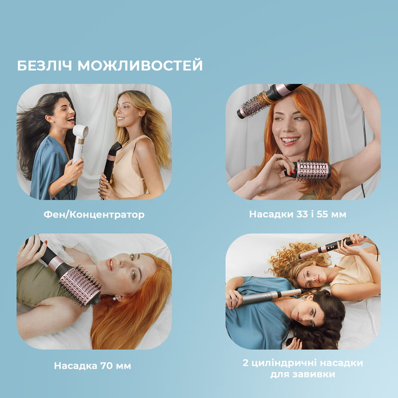 Стайлер Cecotec Bamba CeramicCare 14in1 AirGlam Black (CCTC-00251)