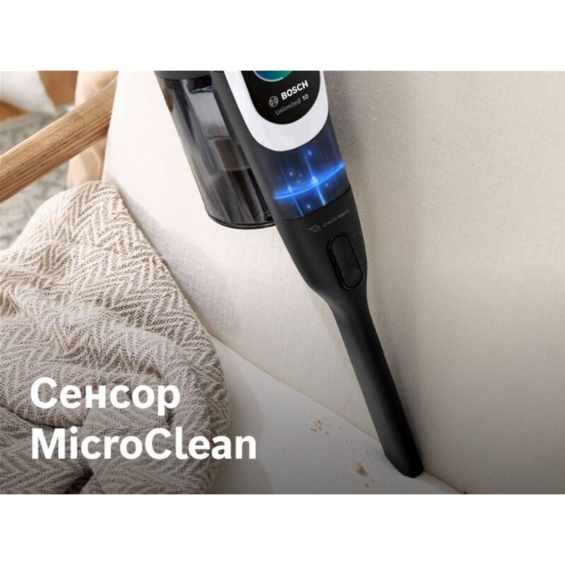 Акумуляторний пилосос Bosch Unlimited 10 (BCS1041WAC)