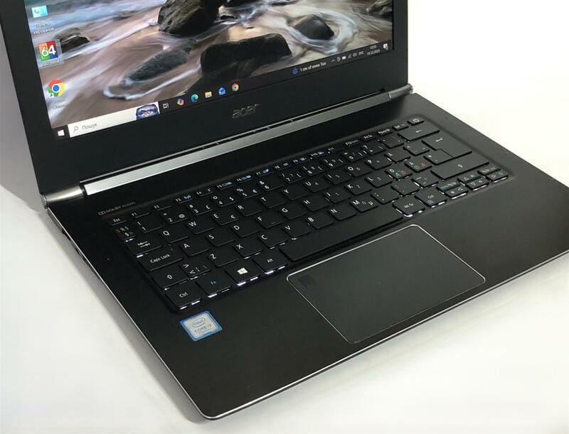 Ноутбук Acer Aspire S5-371 / 13.3" FullHD IPS / i3-7100U / 4GB / 128GB SSD / Win10 / Backlight / сканер відбитка - Б/у