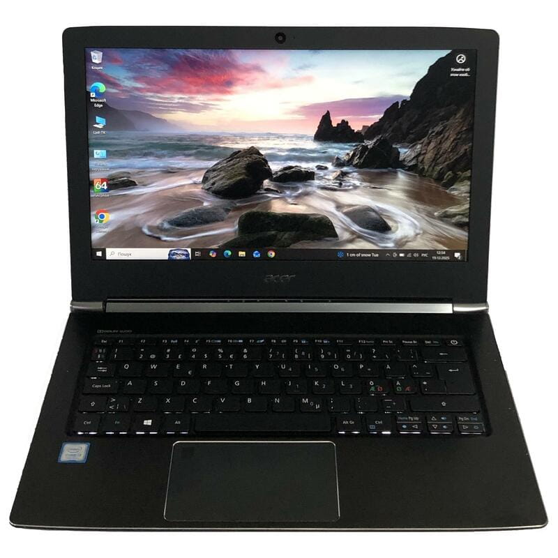 Ноутбук Acer Aspire S5-371 / 13.3" FullHD IPS / i3-7100U / 4GB / 128GB SSD / Win10 / Backlight / сканер відбитка - Б/у
