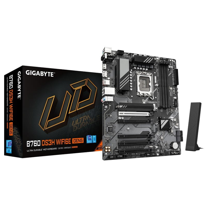 Купить Материнская плата Gigabyte B760 DS3H WF6E GEN5 Socket 1700 Материнская плата Gigabyte B760 DS3H WF6E GEN5 Socket 1700