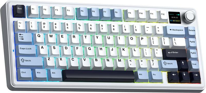 Клавіатура бездротова Aula F75 Max White (6978080501158)