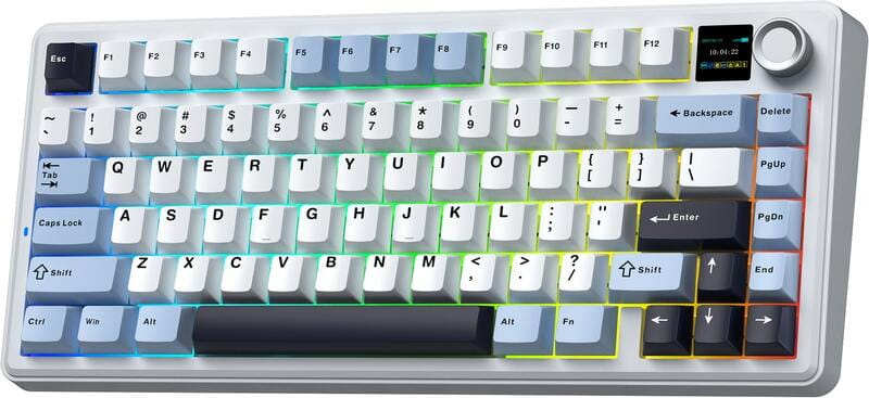 Клавіатура бездротова Aula F75 Max White (6978080501158)