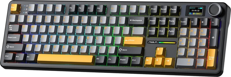 Клавіатура бездротова Aula F108 Pro Black (6978080501295)