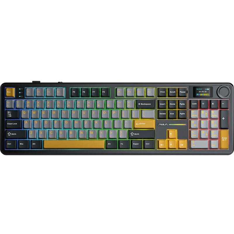 Клавіатура бездротова Aula F108 Pro Black (6978080501295)