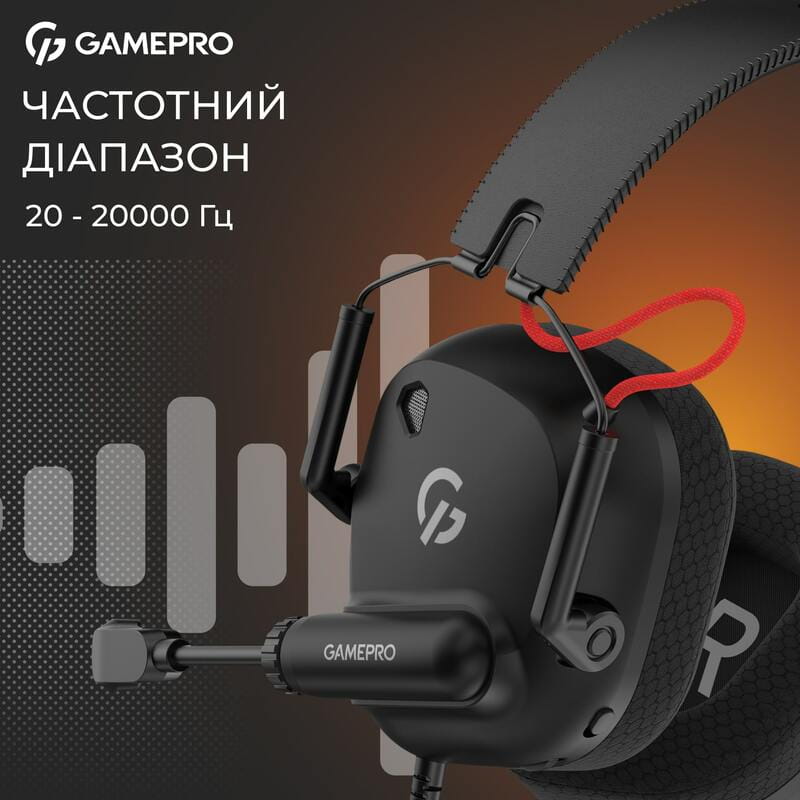 Гарнітура GamePro Genesis Mercury Black (HS120B)
