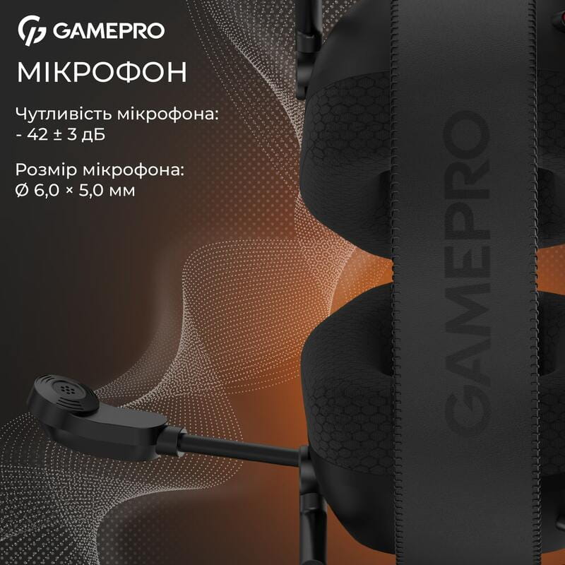 Гарнітура GamePro Genesis Mercury Black (HS120B)
