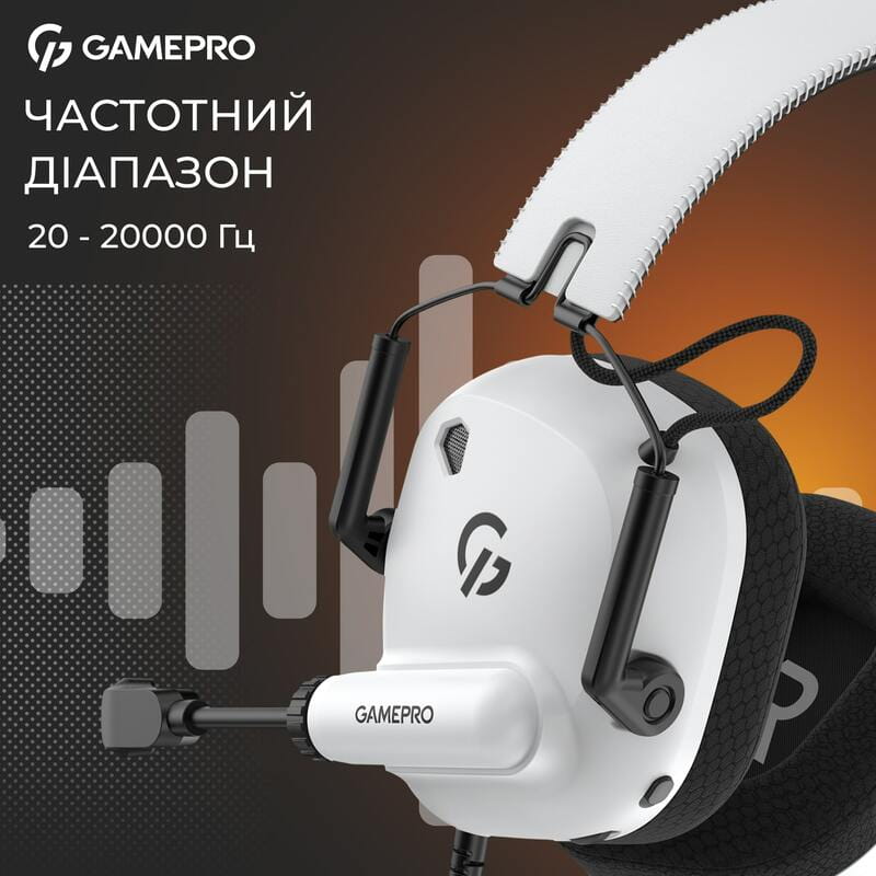 Гарнітура GamePro Genesis Mercury White (HS120W)