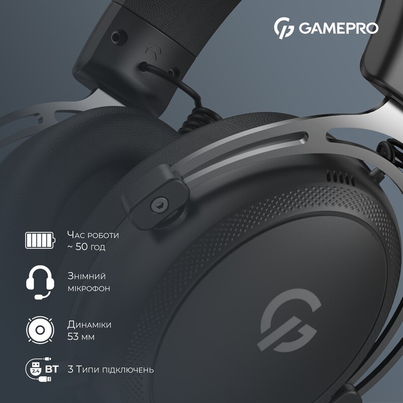 Гарнитура GamePro Asgard Skald Black (HSW160B)
