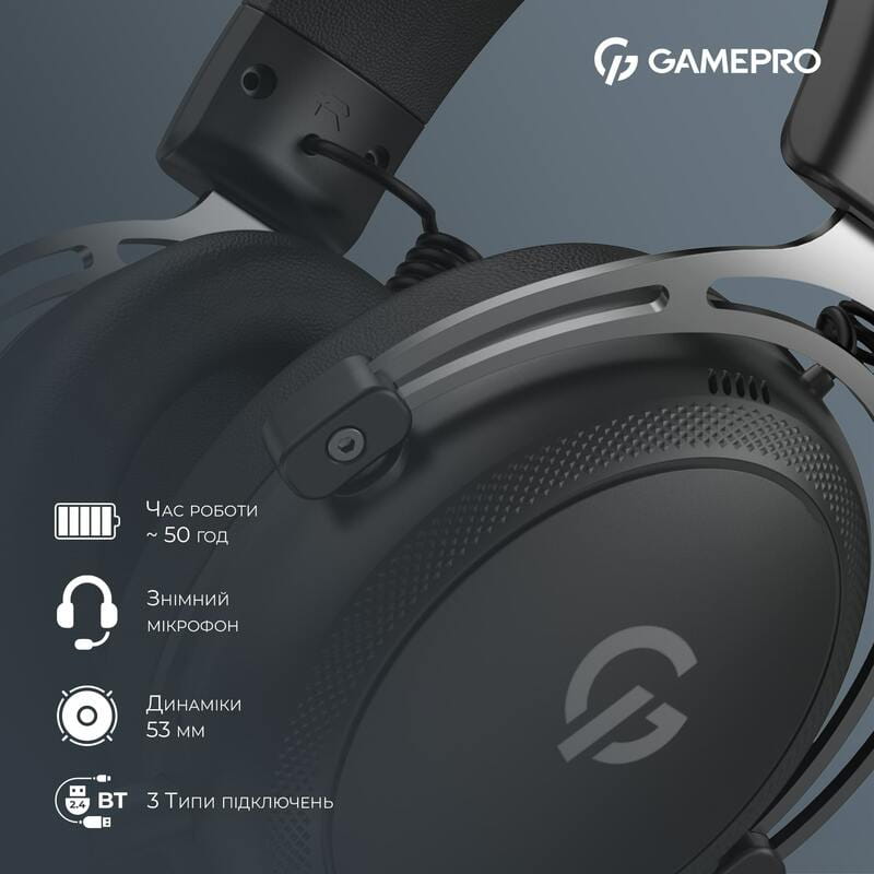 Гарнітура GamePro Asgard Skald Black (HSW160B)