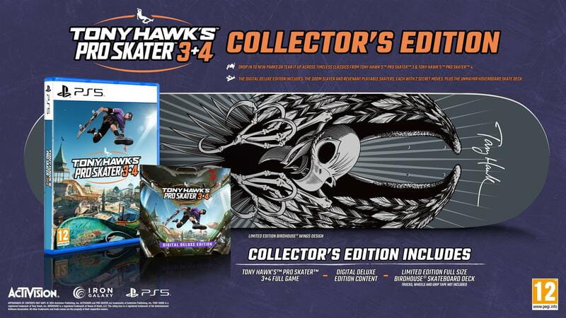 Игра Tony Hawk Pro Skater 3+4 Collectors Edition для PlayStation 5, Blu-ray (1161861)